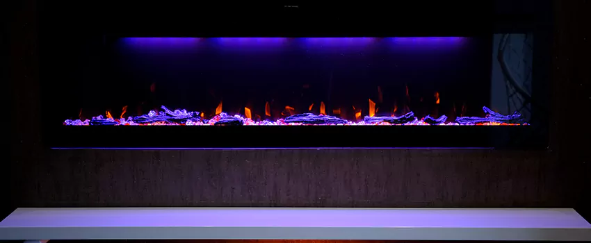 Dynamic Flame Color Fireplace Installation in Abington, MA