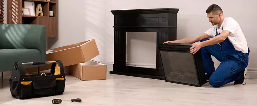 Old Rusted Metal Fireplace Repair And Replacement in Abington, MA